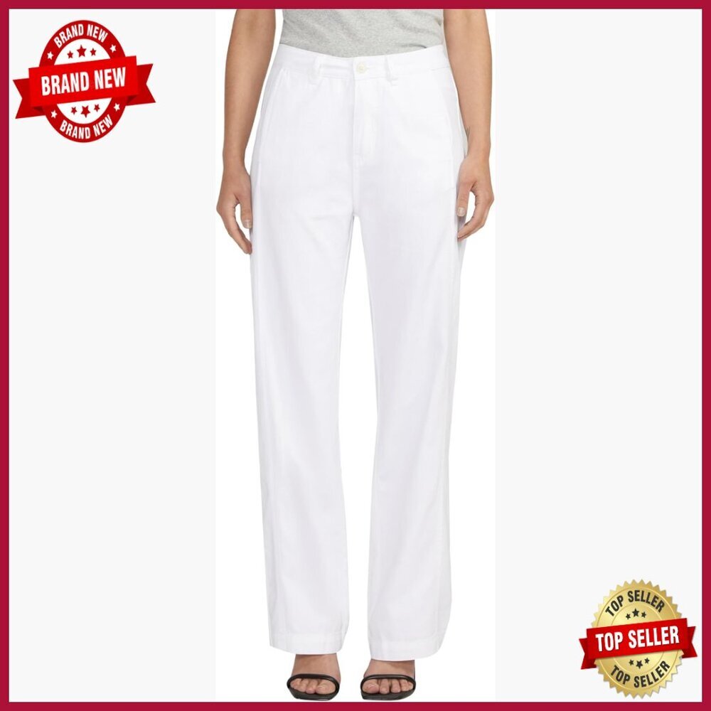 High Rise Linen-Blend Trousers, 30" Inseam, Work to Weekend Pants